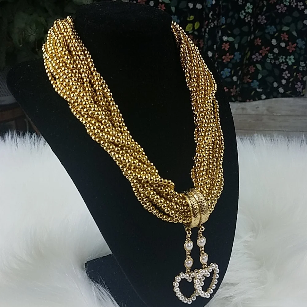 Fashion Jewelry, Gold plated rope necklace - Picture 2 of 4